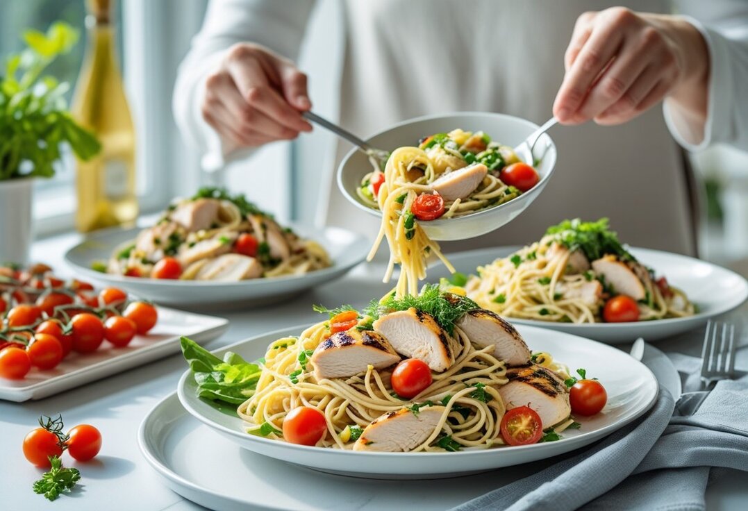 Nem pasta med lækker kyllingesalat opskrift til travle hverdage Nem pasta med lækker kyllingesalat opskrift til travle hverdage